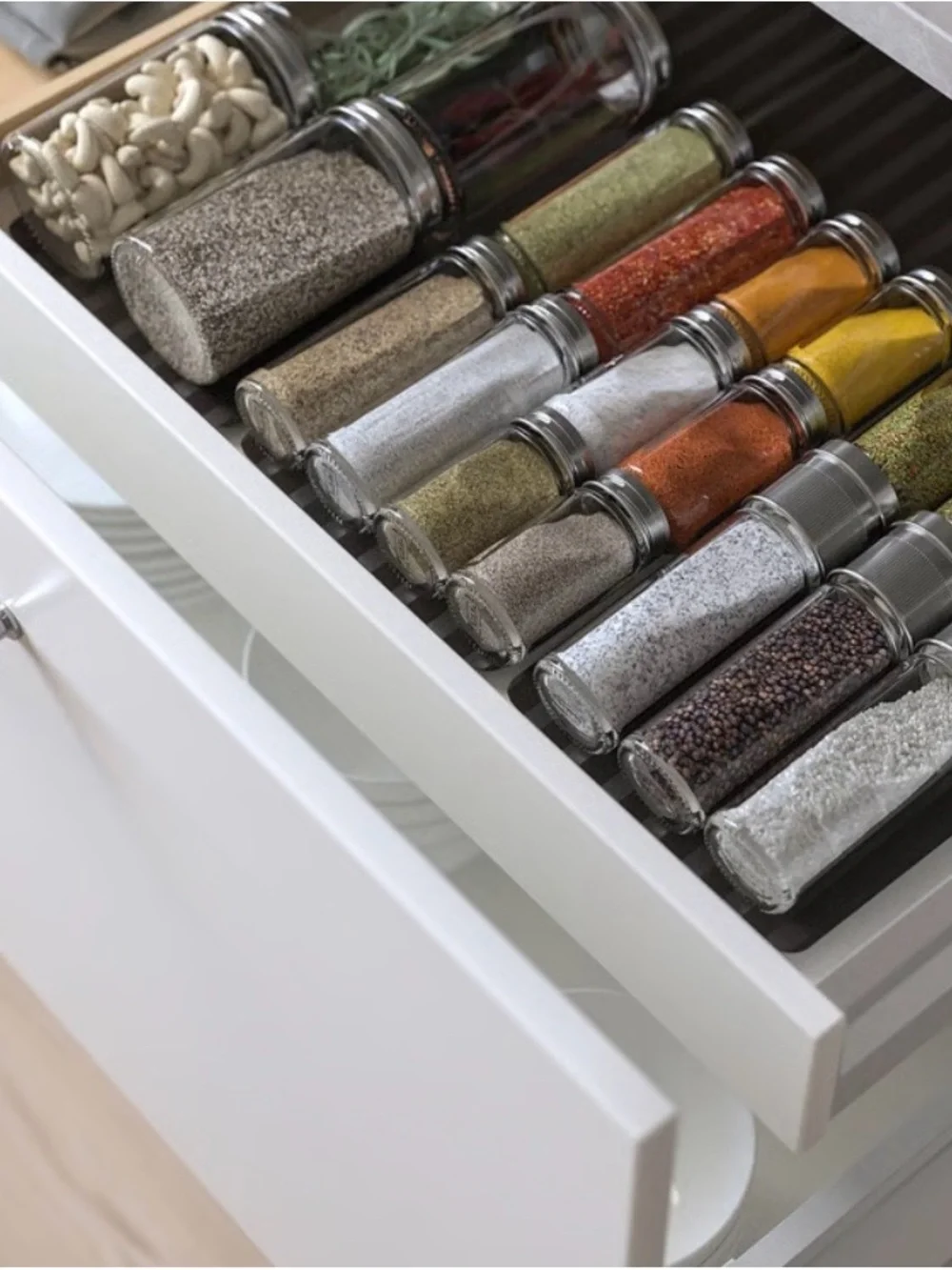 IKEA CITRONHAJ Spice mill, clear glass/stainless steel, 6 